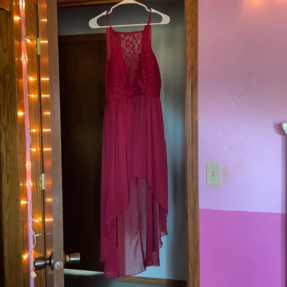 Red short/long dress
